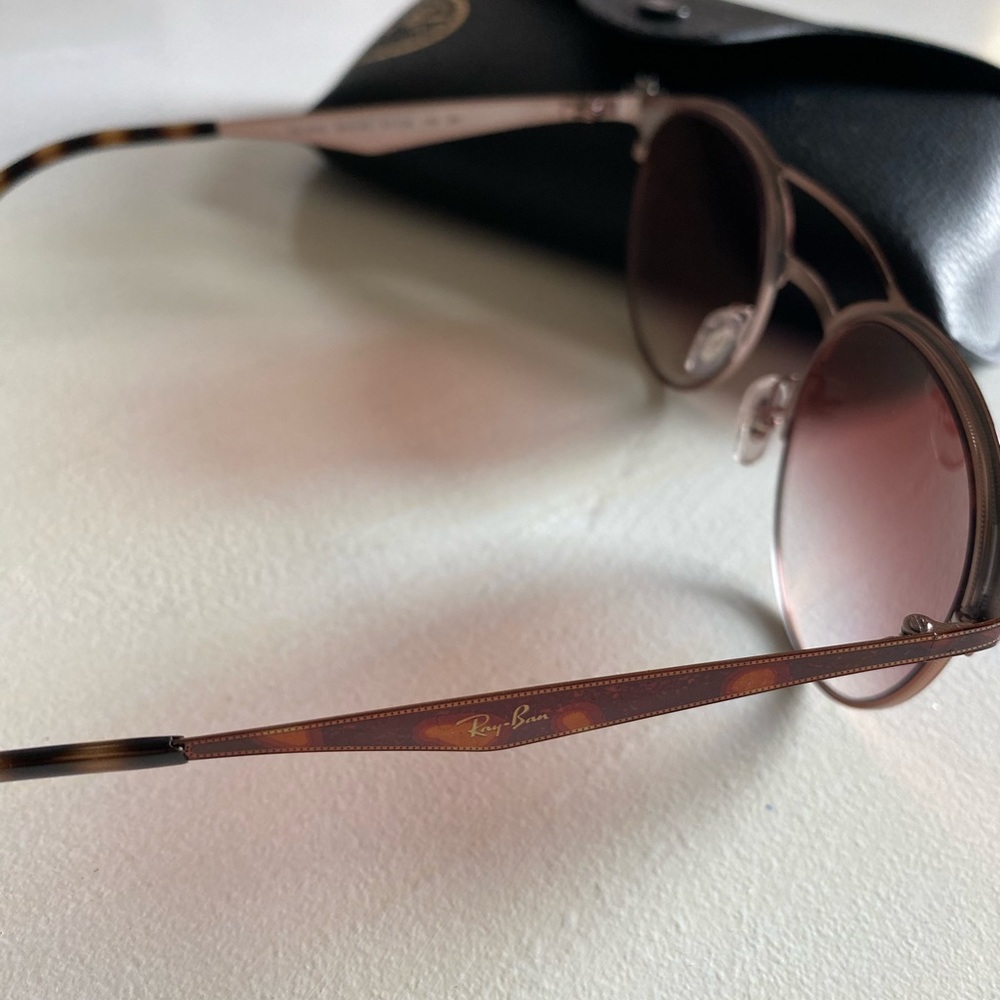 Pink Polarized Ray Ban Sunglasses - Picture 3 of 4
